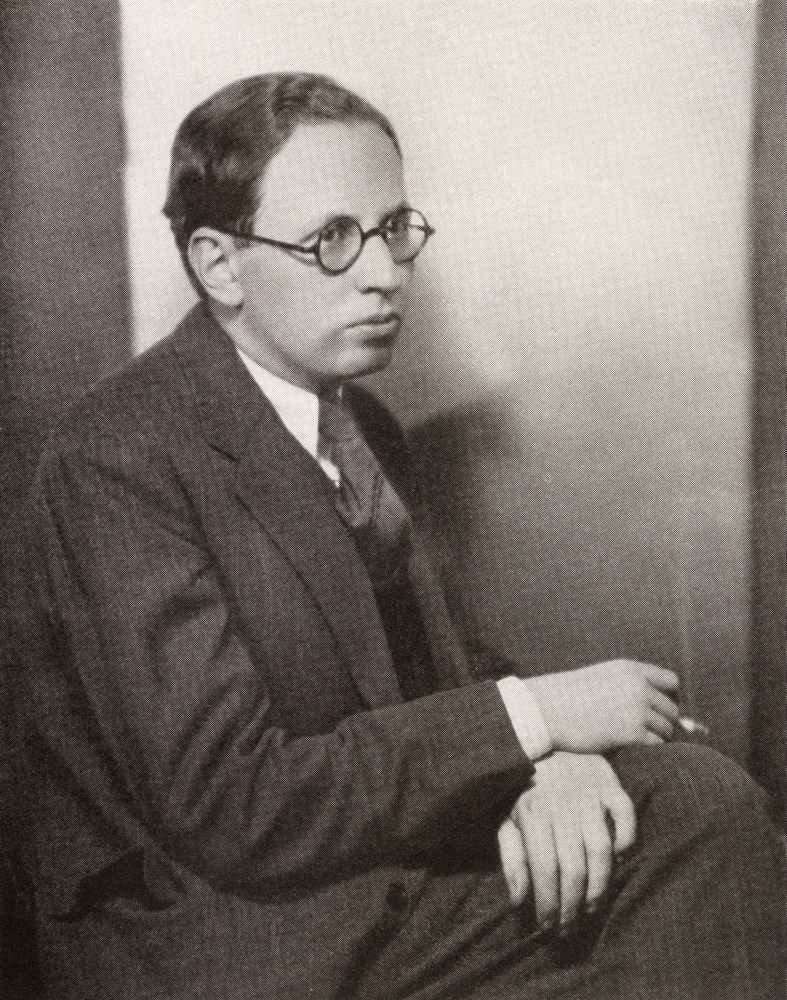 Elmer Rice - 1892 to 1967 American Playwright From The Book Back to Montparnasse By Sisley Huddleston Published 1931 Poster Print - 26 x 32 - Large