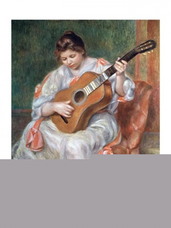 Picture of Posterazzi BALXIR37654 The Guitar Player 1897 Poster Print by Pierre-Auguste Renoir - 18 x 24 in.