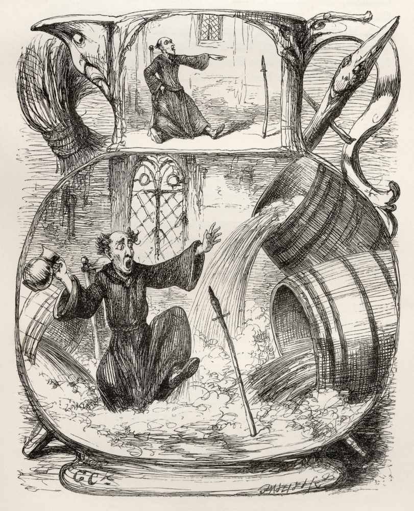Picture of   Illustration By George Cruikshank to The Poem A Lay of St. Dunstan From The Book The Ingoldsby Legends Or Mirth & Marvels By Thomas Ingoldsby Published 1865 Poster Print&#44; 26 x 32 - Large