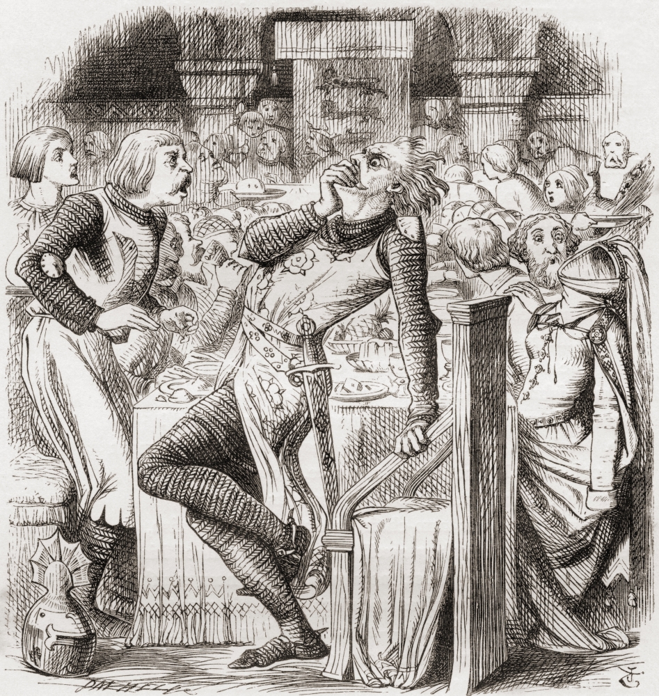 Picture of   Illustration By J. Tenniel&#44; to The Poem The Blasphemers Warning From The Book The Ingoldsby Legends Or Mirth & Marvels By Thomas Ingoldsby Published 1865 Poster Print&#44; 28 x 30 - Large