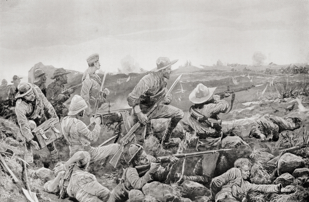 Picture of   Sleepless Mafeking&#44; Hot Work In The Trenches During The Second Boer War From The Book South Africa & The Transvaal War by Louis Creswicke Published 1900 Poster Print&#44; 36 x 22 - Large