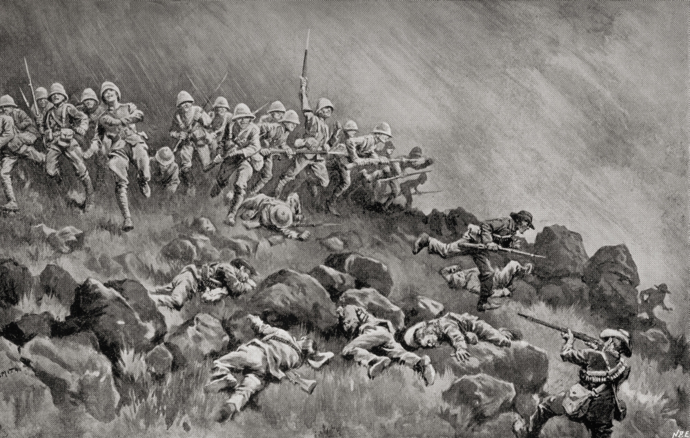 Picture of   The Great Assault On Ladysmith&#44; February 1900 During The Second Boer War From The Book South Africa & The Transvaal War by Louis Creswicke Published 1900 Poster Print&#44; 36 x 22 - Large