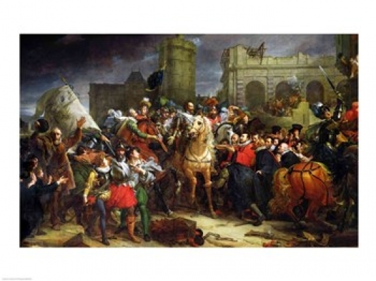 Picture of Posterazzi BALXIR39031LARGE The Entry of Henri IV Poster Print by Francois Gerard - 36 x 24 in. - Large