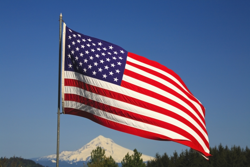 DPI1875901 The American Flag Poster Print, 19 x 12