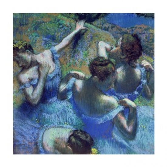BALBAL37504 Blue Dancers C.1899 Poster Print by Edgar Degas - 12 x 12 in.