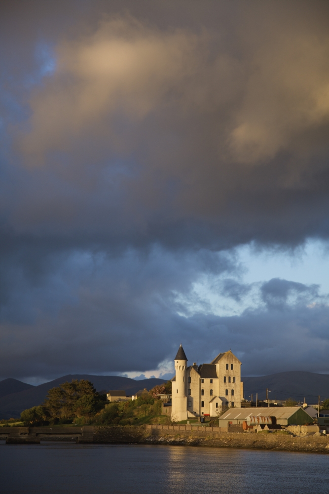Caherciveen - County Kerry - Ireland - The Old Barracks In Evening Light Poster Print 12 x 19