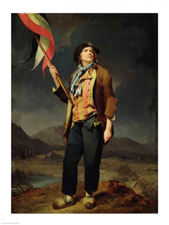 Picture of Posterazzi BALXIR50505 The Singer Chenard Poster Print by Louis-Leopold Boilly - 18 x 24 in.