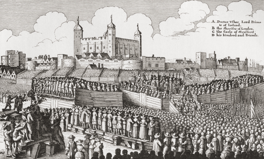 DPI1877653LARGE Execution of Strafford 12 May 1641 Thomas Wentworth 1st Earl of Strafford Poster Print, 36 x 22 - Large