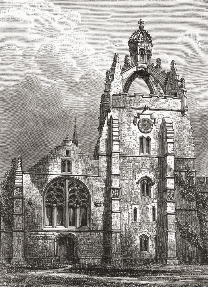 Picture of Posterazzi West Front of Kings College, Aberdeen, Scotland, As It Was In The 19th Century, Showing The Chapels Crown Tower From The Book Short History of The English People by J.R.