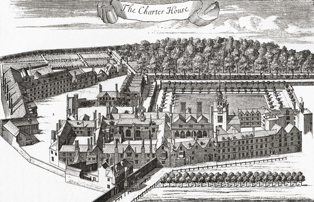 DPI1877697LARGE The Charterhouse Charterhouse Square Smithfield England. Formerly A Poster Print, 36 x 22 - Large