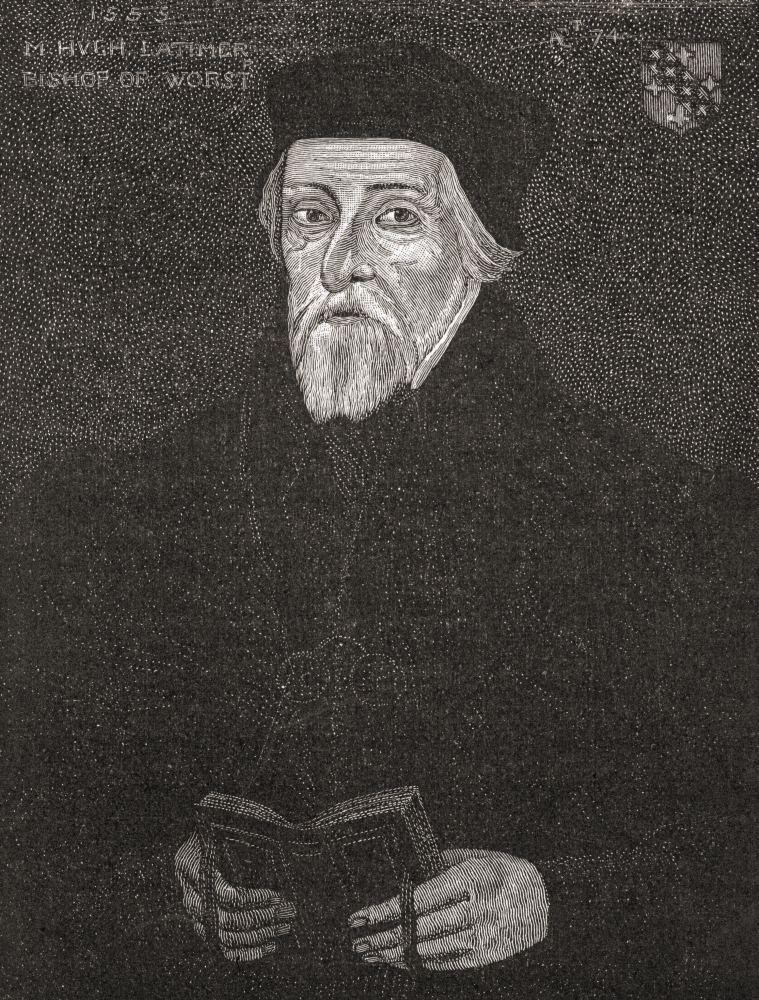 Picture of Posterazzi DPI1877702 Hugh Latimer, C.1487 to 1555 Anglican Bishop & Martyr From The Book Short History of The English People by J.R. Green Published London 1893 Poster Print, 12 x 16