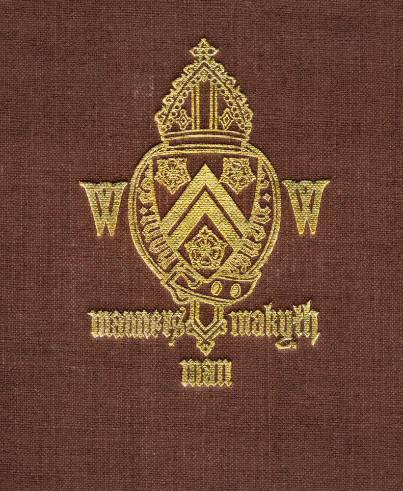 Picture of   Winchester College Coat of Arms & Motto. Manners Makyth Man From Winchester College By Christopher Hawkes Published By Country Life Limited&#44; London&#44; 1933 Poster Print&#44; 26 x 32 - Large