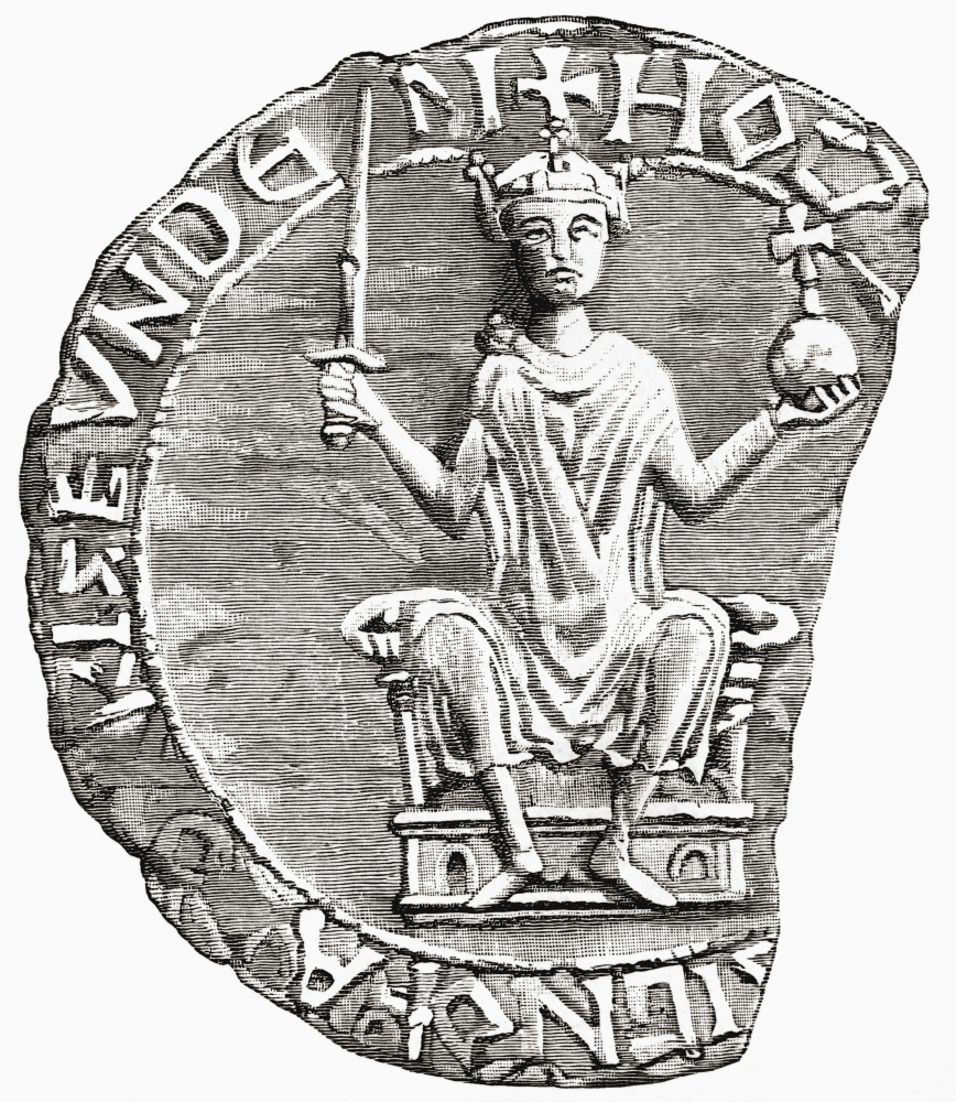 Great Seal of William The Conqueror. William The Conqueror C. 1027 to 1087 Aka Poster Print
