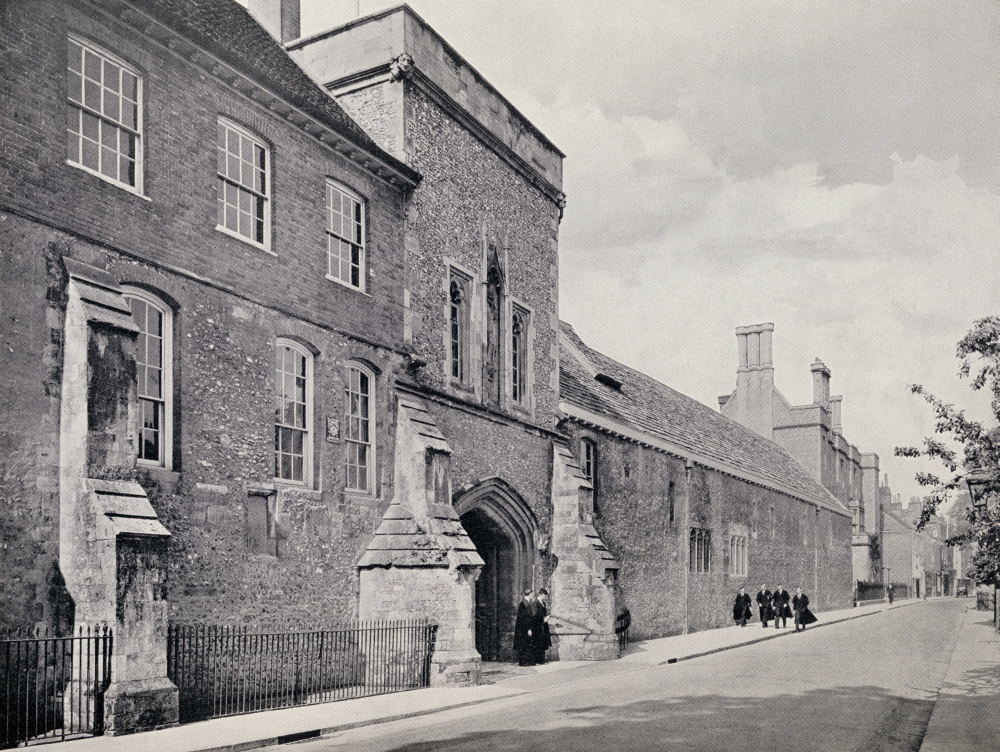 Picture of Posterazzi  Winchester College. The North Front Seen From The Direction of Wolvesey Palace Circa 1930 From Winchester College By Christopher Hawkes Published By Country Life Limited&#44; London&#44;