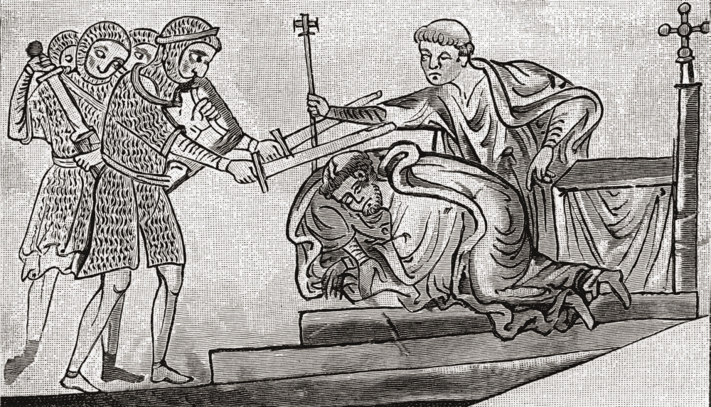 Picture of Posterazzi DPI1877897 The Martyrdom of St. Thomas of Canterbury. Thomas Becket&#44; 1118 to 1170&#44; Aka Thomas Poster Print&#44; 19 x 11