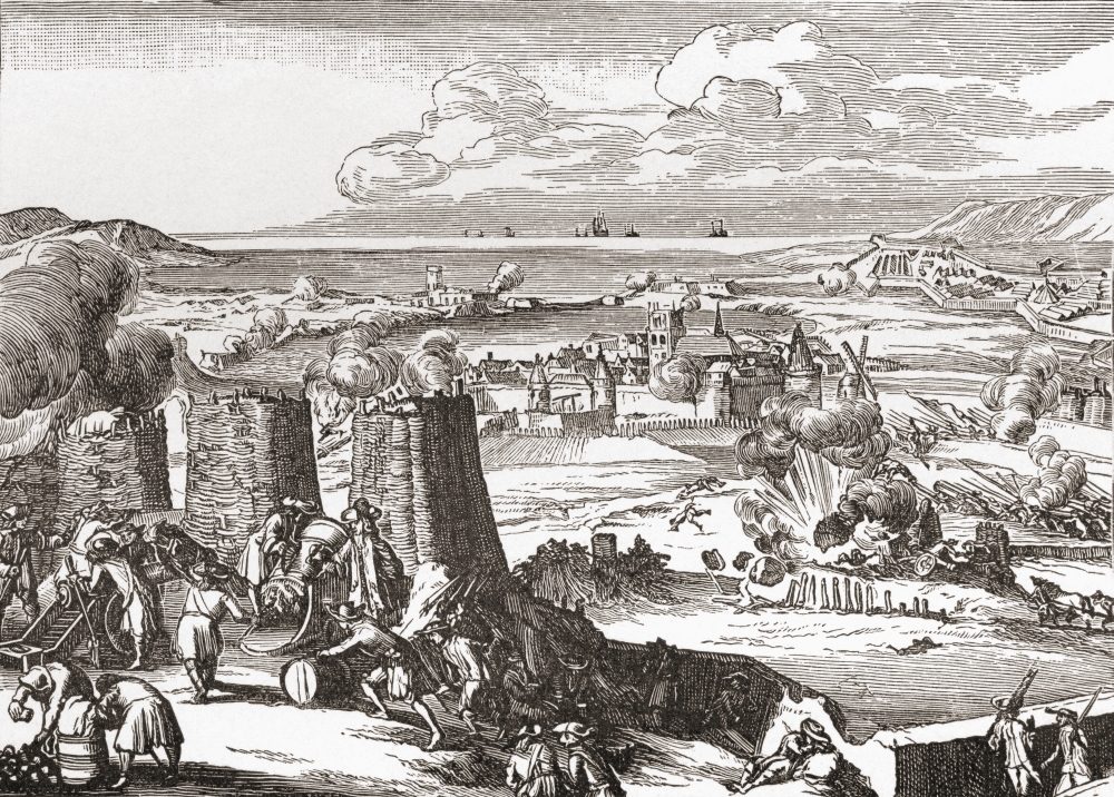 Siege of Derry - Ireland - 1689 From The Book Short History of The English People by J.R. Green Published London 1893 Poster Print - 34 x 24 - Large