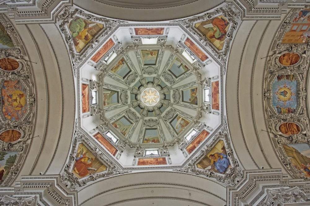 Cathedral Dome Interior - Close Up Poster Print