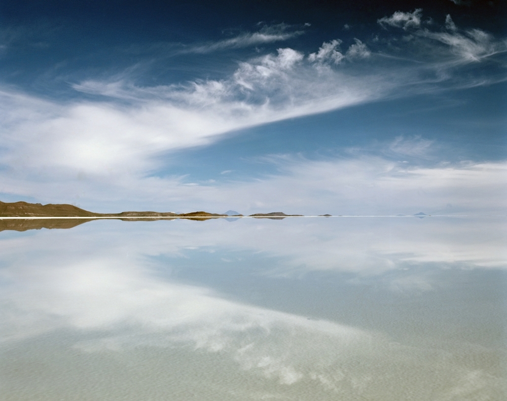 Reflection In Uyuni Salt Flat Poster Print - 16 x 12