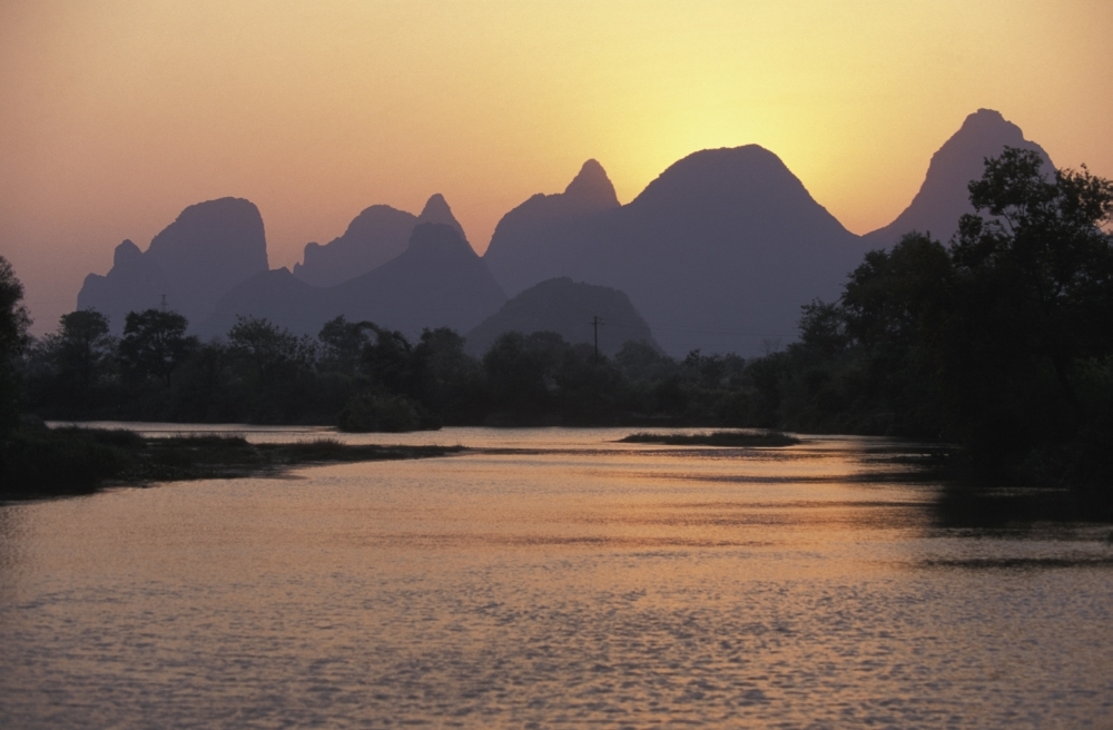 Limestone Peaks Around Guilin Poster Print - 17 x 11