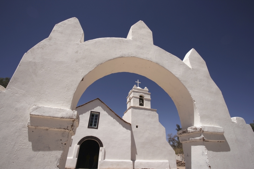 Arch & Church In Chile Poster Print - 17 x 11