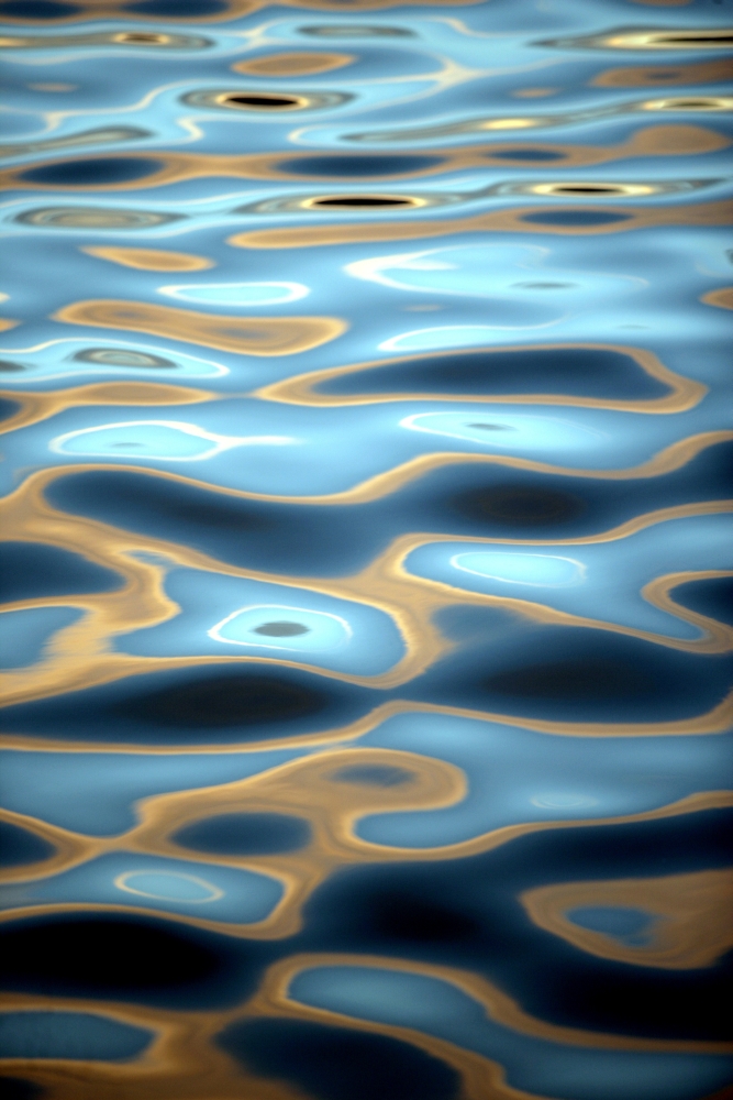 Abstract Patterns On The Ocean, Close Up Poster Print, 11 x 17