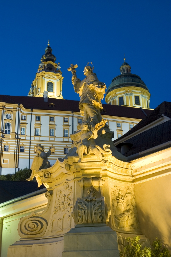 Melk Abbey At Night Poster Print, 22 x 34 - Large