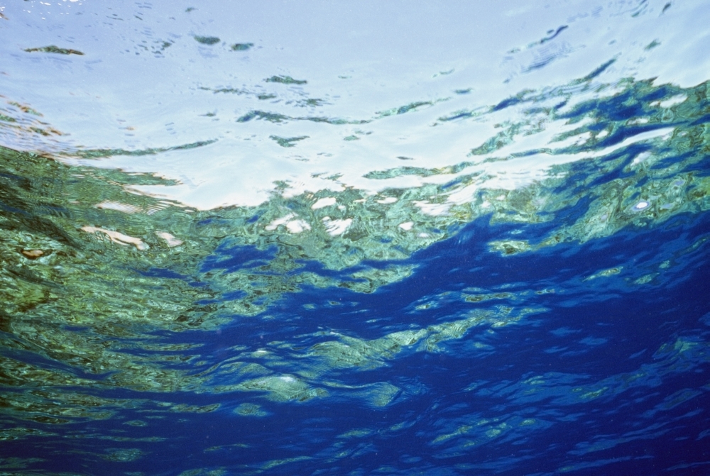 Ocean Water & Reflections - Close-Up Poster Print - 17 x 11