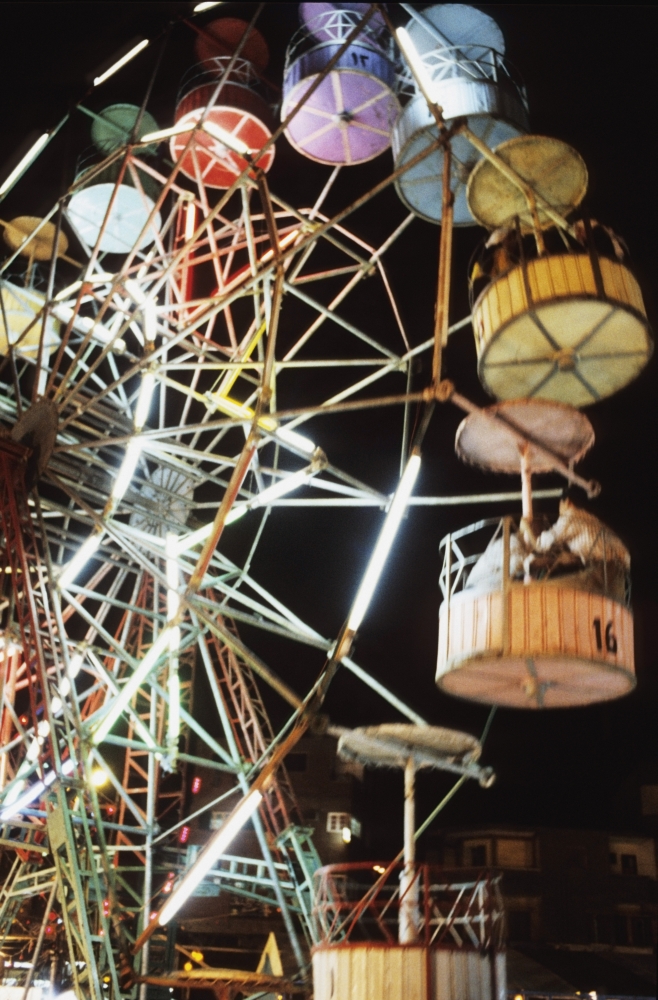 Ferris Wheel At Fairground Poster Print, 22 x 34 - Large