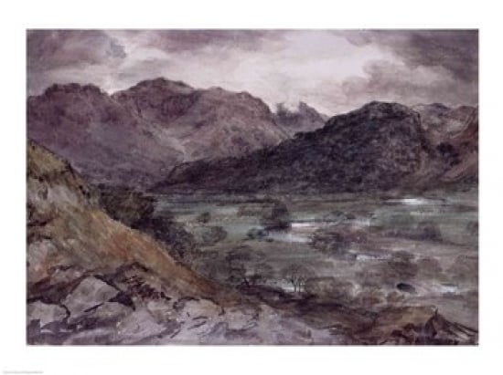 View in Borrowdale Poster Print by John Constable - 36 x 24 in. - Large