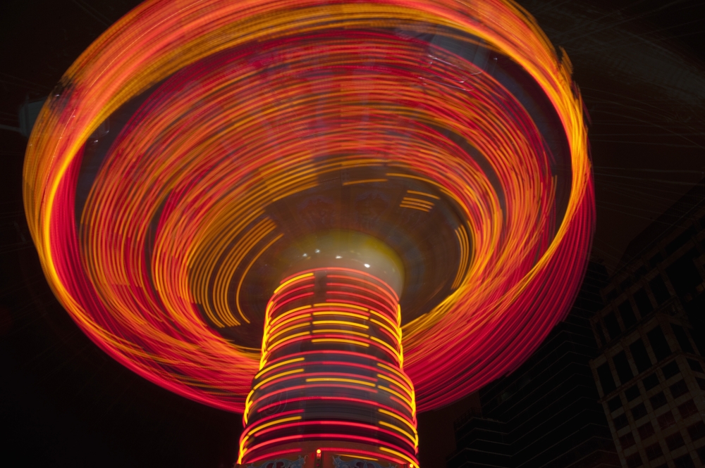 A Merry-Go-Round - Bangkok - Thailand Poster Print - 20 x 13