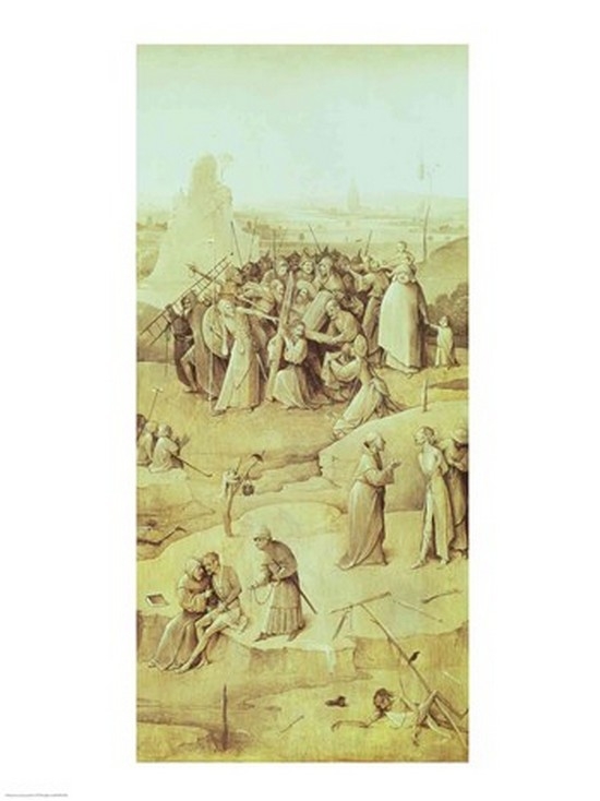 Picture of Posterazzi BALXIR67839LARGE Christ on The Road To Calvary From The Temptation of St. Anthony Triptych Poster Print by Hieronymus Bosch - 24 x 36 in. - Large