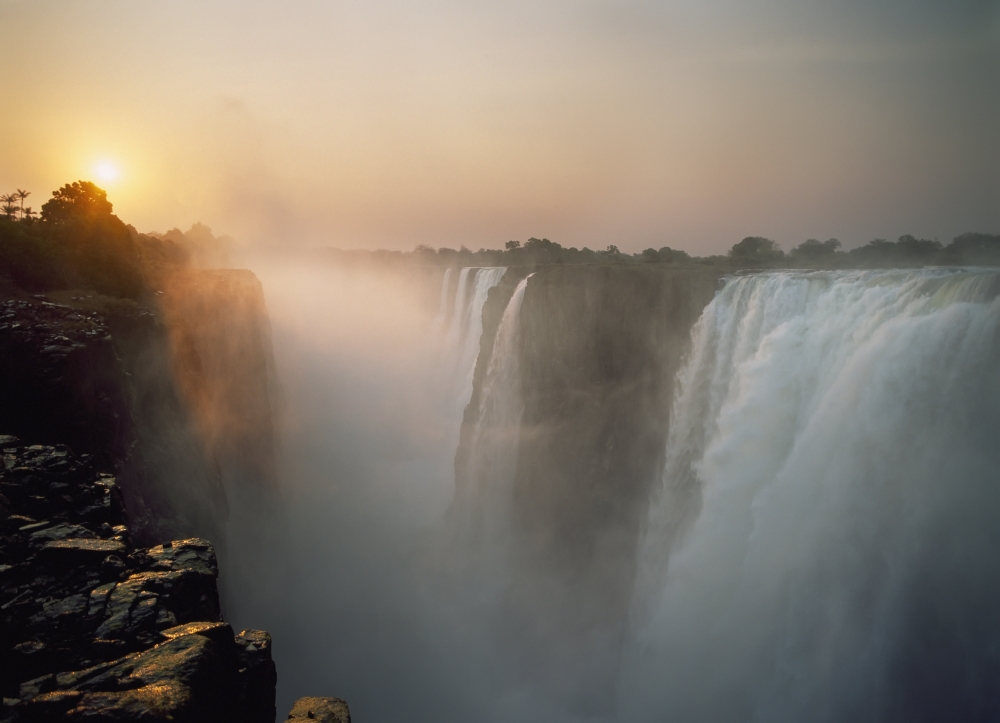 Victoria Falls At Dusk Poster Print, 36 x 26 - Large