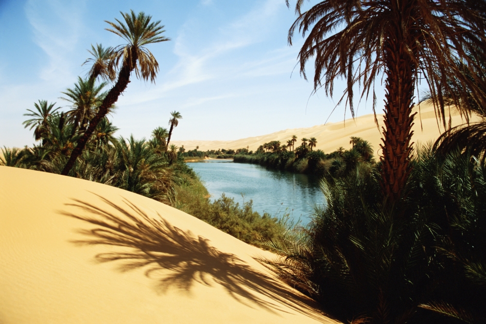 Umm Al-Maa Lake - Ubari Sand Sea Poster Print