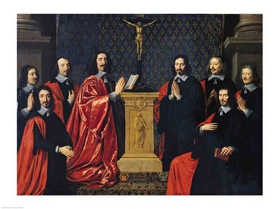 BALXIR82992 The Prevot Des Marchands & The Echevins of The City of Paris 1648 Poster Print by Philippe De Champaigne - 24 x 18 in.