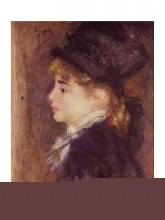 Portrait of A Woman Poster Print by Pierre-Auguste Renoir - 18 x 24 in.