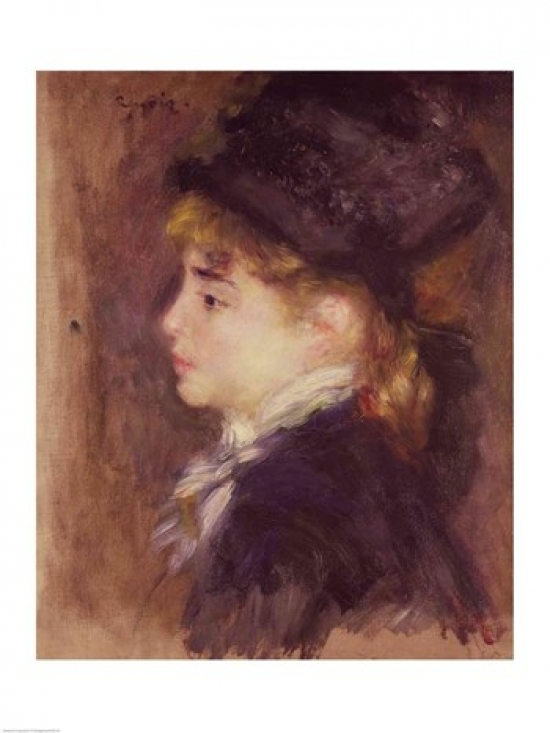 Portrait of A Woman Poster Print by Pierre-Auguste Renoir - 24 x 36 in. - Large