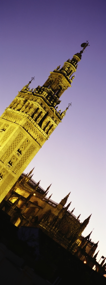 La Giralda Bell Tower At Dusk Poster Print, 13 x 36 - Large