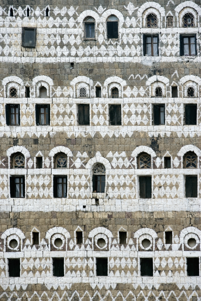 Exterior of Ornate Mud House  Close Up Poster Print