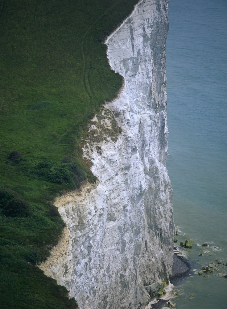 White Cliffs of Dover, High Angle View Poster Print, 13 x 18