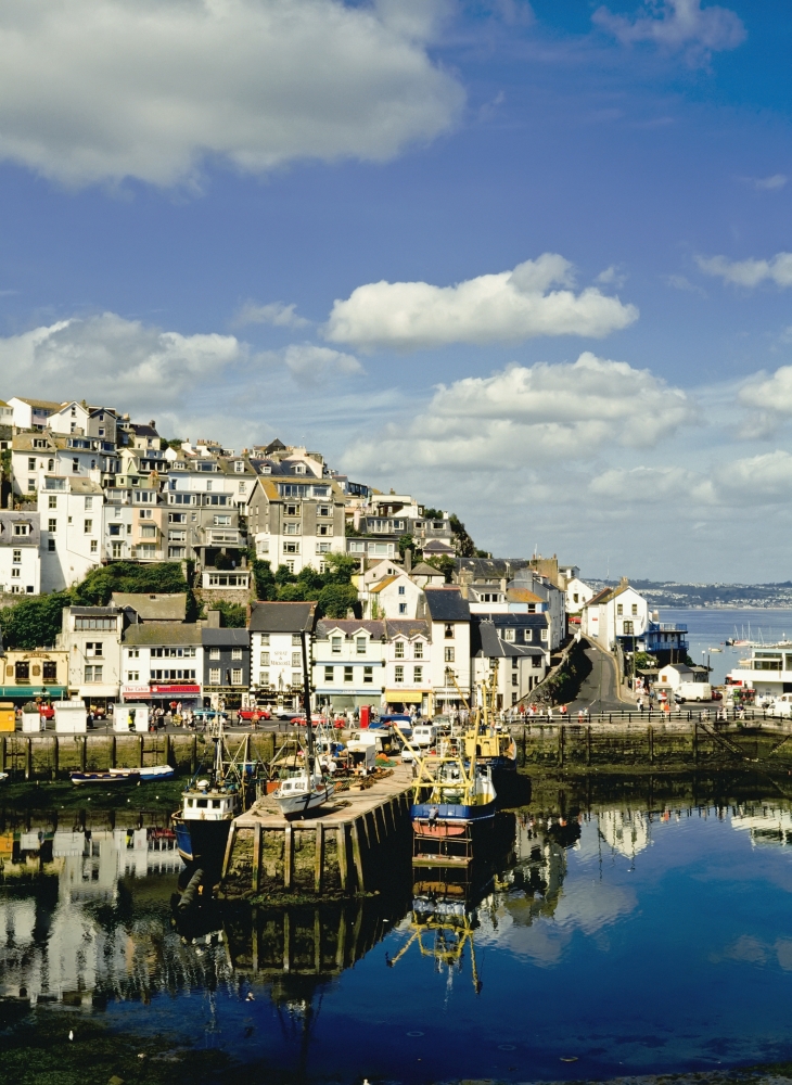 Brixham Harbor Poster Print, 13 x 18