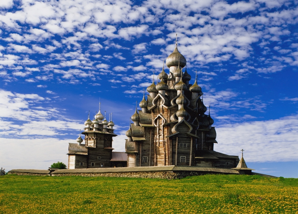 Transfiguration Cathedral On Kizhi Island Poster Print, 18 x 13