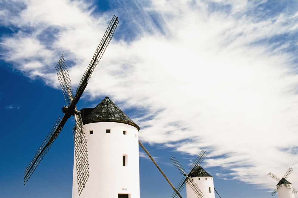 Windmills At Campo De Criptana Poster Print, 38 x 24 - Large