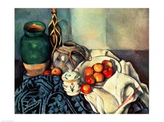 Still Life with Apples Poster Print by Paul Cezanne - 36 x 24 in. - Large