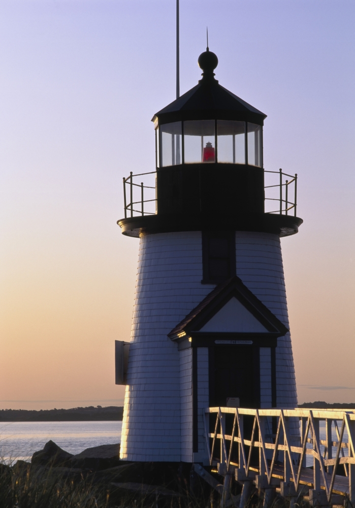 Nantucket Brant Point Lighthouse At Sunrise Poster Print - 24 x 36 - Large