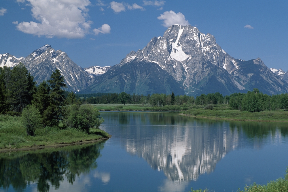 Mount Moran & Snake River Poster Print - 36 x 24 - Large