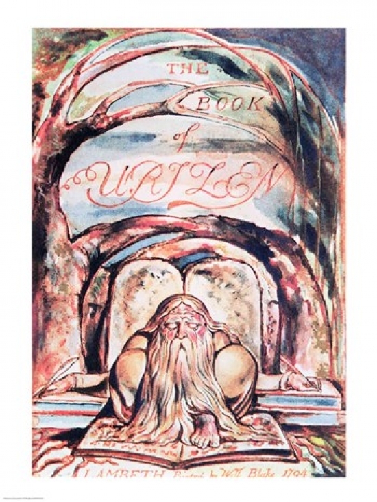 The First Book of Urizen - Title Page Showing Urizen Poster Print by William Blake - 24 x 36 in. - Large