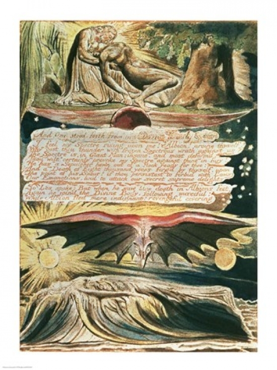 BALXND70243LARGE Jerusalem The Emanation of The Giant Albion - & One Stood Forth Poster Print by William Blake - 24 x 36 in. - Large