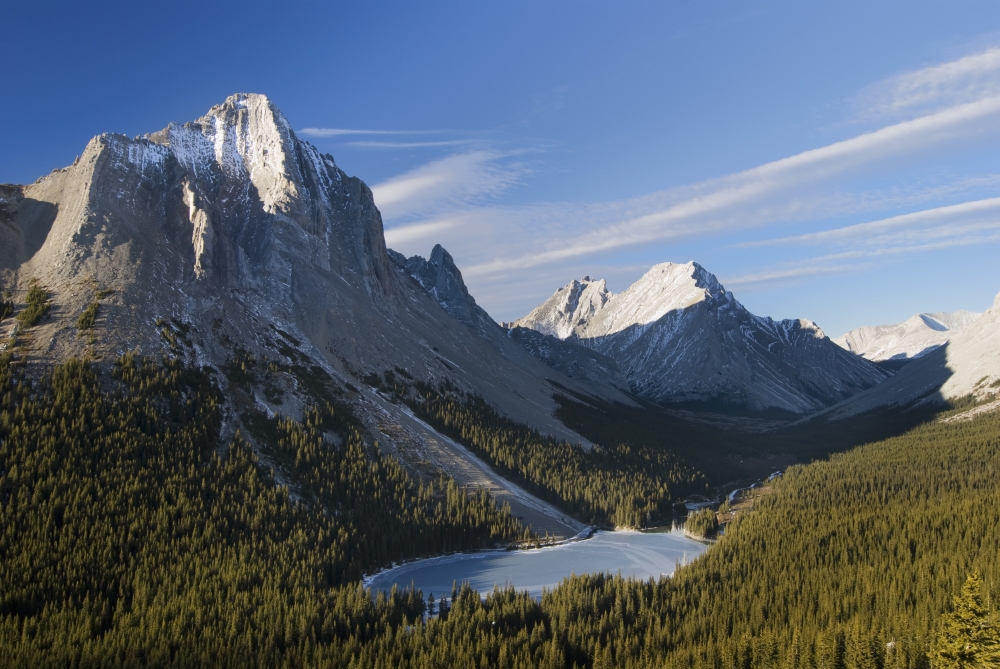 Frozen Elbow Lake - Kananaskis, Alberta, Canada Poster Print, 38 x 24 - Large