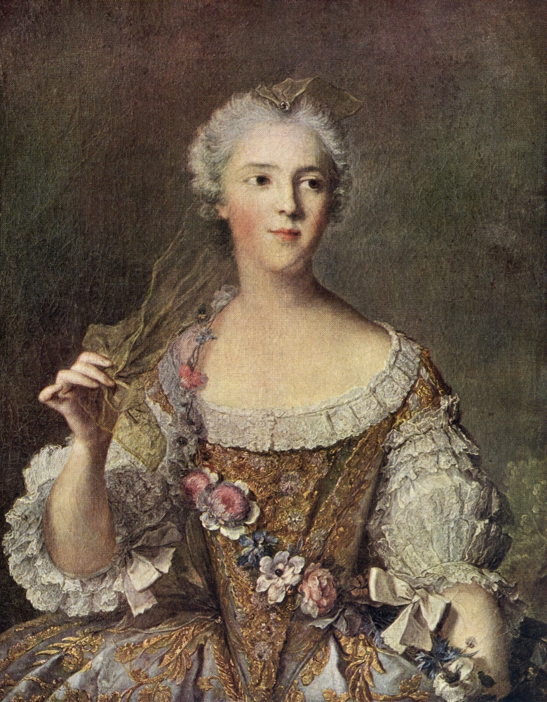 Picture of   Madame Sophie. Painting By Jean Marc Nattier. Princess Sophie of France&#44; 1734 - 1782 From The Worlds Greatest Paintings Published By Odhams Press&#44; London&#44; 1934 Poster Print&#44; 12 x 16