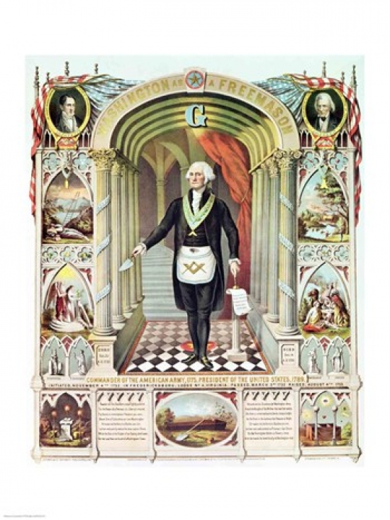 George Washington As A Freemason Poster Print - 18 x 24 in.